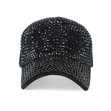 Sparkling Rhinestone Mesh Baseball Cap for a Glamorous Look
