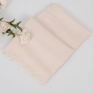 Lightweight Solid Cotton Linen Scarf Large Long Gauze Beach Wrap Shawl 78 Inches