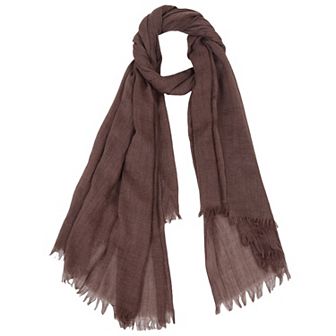 Lightweight Solid Cotton Linen Scarf Large Long Gauze Beach Wrap Shawl 78 in