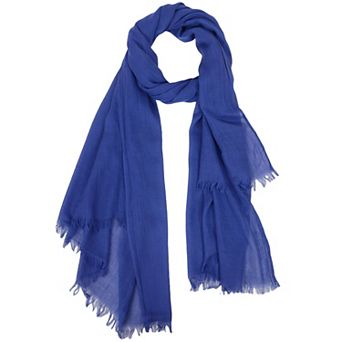 Lightweight Solid Cotton Linen Scarf Large Long Gauze Beach Wrap Shawl 78 in