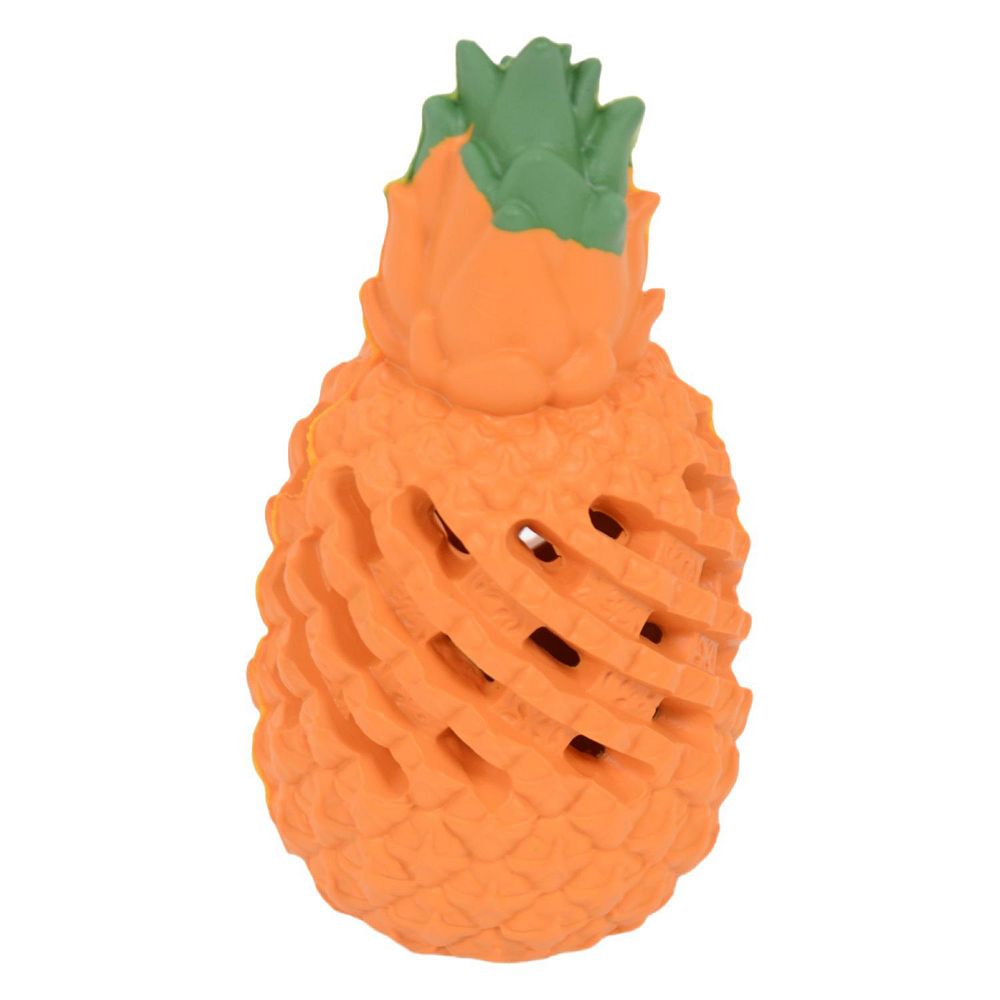 Image showcasing Indestructible Dog Toys Durable Dental Clean Interactive Orange Pineapple