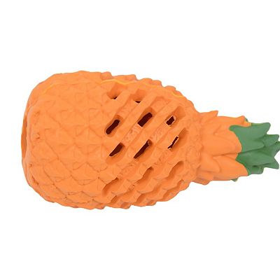 Indestructible Dog Toys Durable Dental Clean Interactive Orange Pineapple