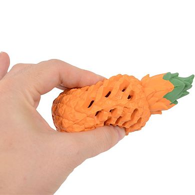 Indestructible Dog Toys Durable Dental Clean Interactive Orange Pineapple