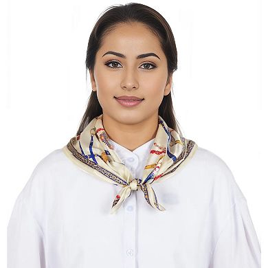 100% Mulberry Silk Small Square Scarf Head Scarf for Women 20.87 x 20.87 inches