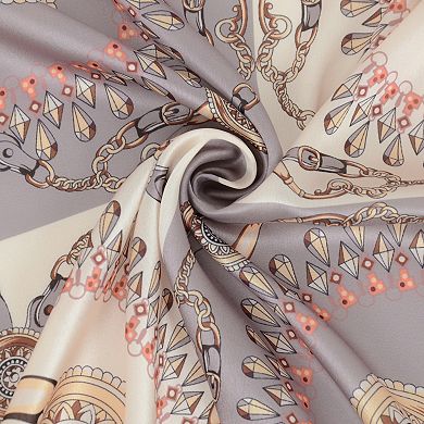 Silk Feeling Hair Scarf Small Square Satin Head Scarf Neckerchief Women 23 Inches