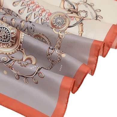 Silk Feeling Hair Scarf Small Square Satin Head Scarf Neckerchief Women 23 Inches
