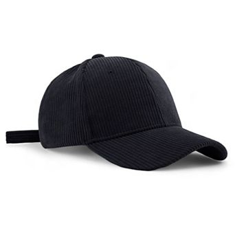 Corduroy Baseball Cap with Adjustable Strap for a Trendy Casual Look