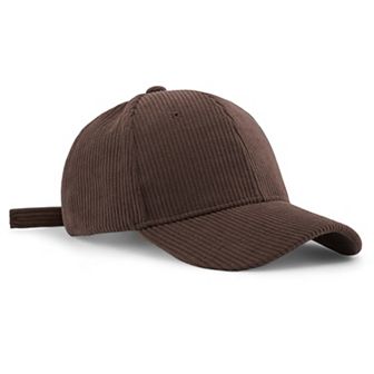 Corduroy Baseball Cap with Adjustable Strap for a Trendy Casual Look