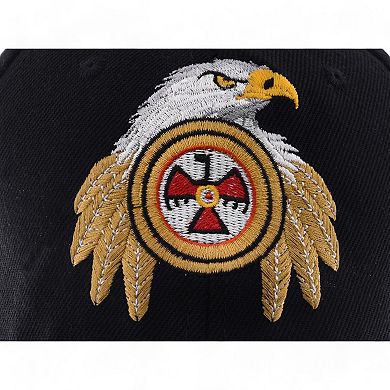 Embroidered Eagle Baseball Cap with Patriotic Flag Design