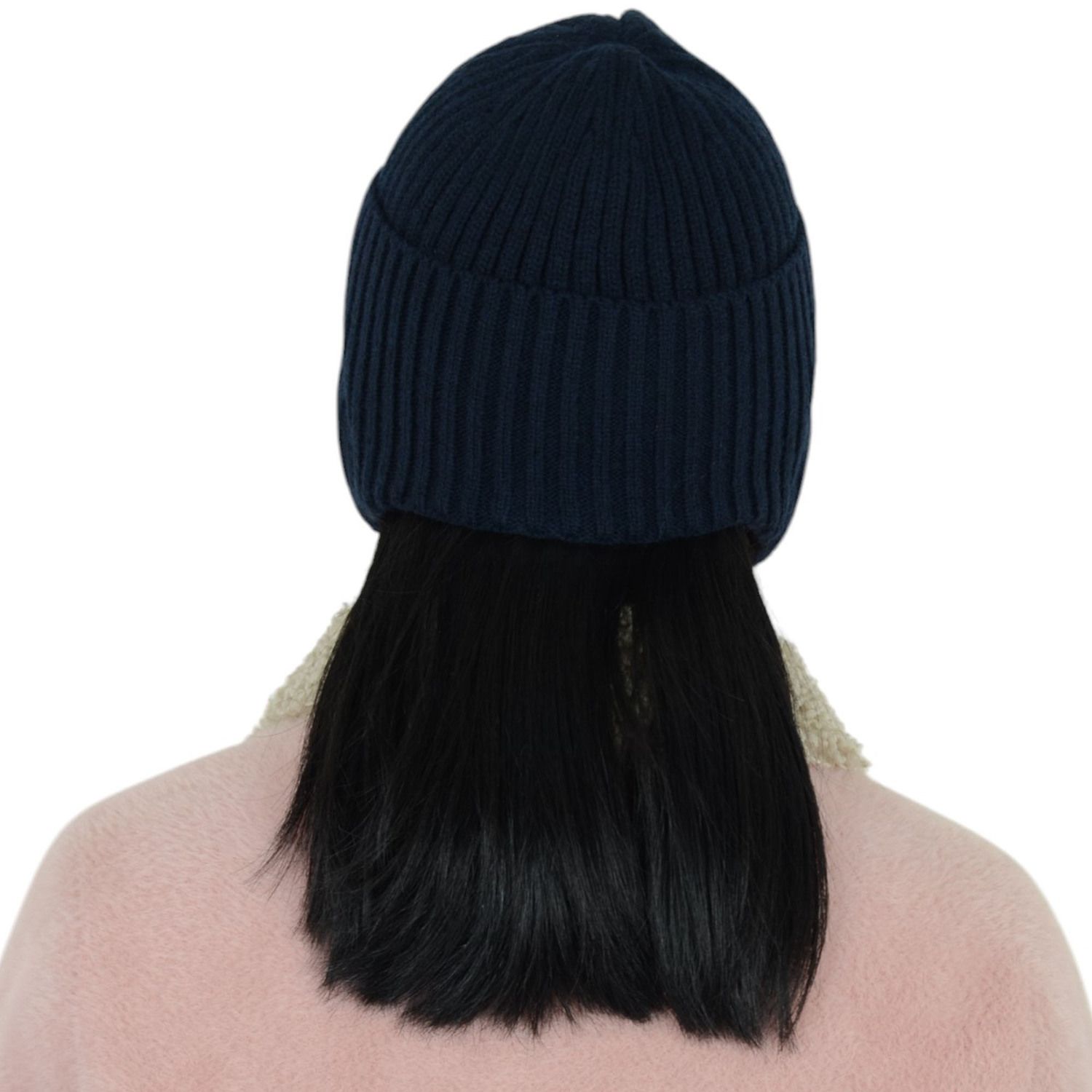 Warm Ear Flap Cap For Cold Weather Winter Knitted Beanie With