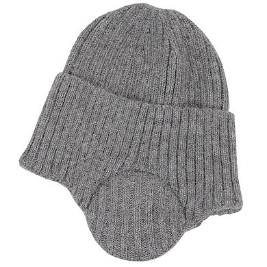 Warm Winter Knitted Beanie Hat with Earflap Daily Headwear Ski Mask for Men Women