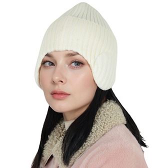 Warm Winter Knitted Beanie Hat with Earflap Daily Headwear Ski Mask for Men Women