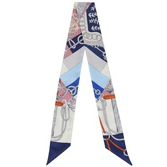 100% Mulberry Silk Versatile Scarf Ribbon Skinny Scarf Belt for Women 3.86 x 1.97 inch