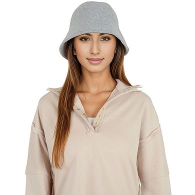 Women's Fall Knitted Bucket Hat Summer Travel Beach Crochet Fisherman Sun Hat