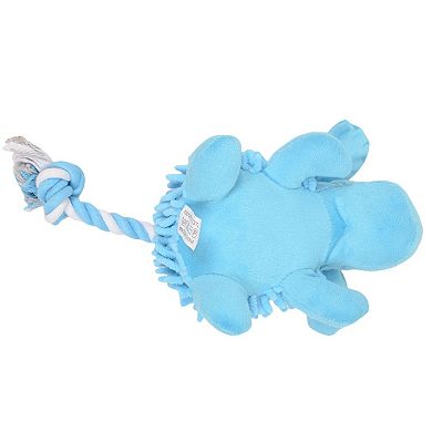 Plush Squeaky Interactive Puppy Dog Toys Durable Chew Toys for Small and Medium Dogs with Dog Shape
