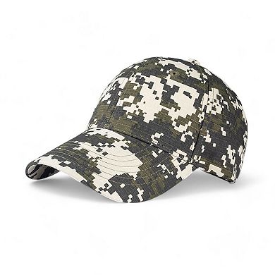 Digital Camo Baseball Cap with Adjustable Fit and Breathable Fabric