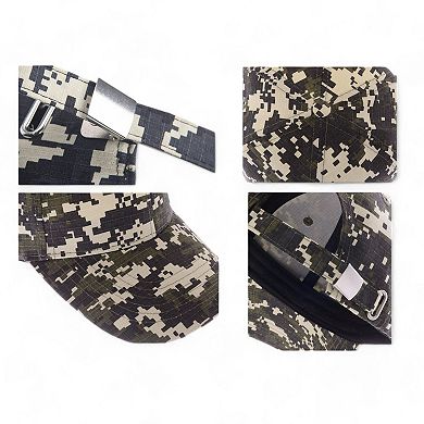 Digital Camo Baseball Cap with Adjustable Fit and Breathable Fabric
