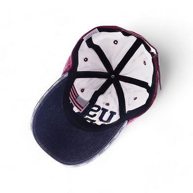 Army Embroidered Cap with Flag Patch and Distressed Design