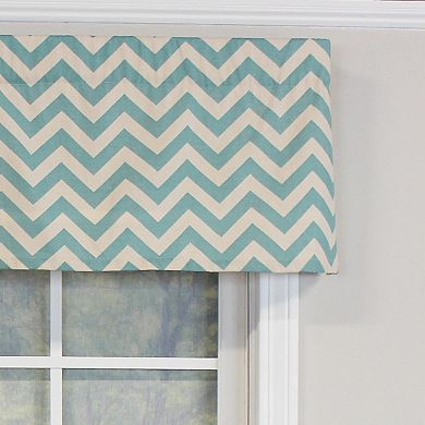 Zig-Zag Tailored 100% Cotton with Fully Lined 3" Rod Pocket Valnance for Windows