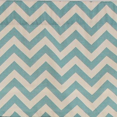 Zig-Zag Tailored 100% Cotton with Fully Lined 3" Rod Pocket Valnance for Windows