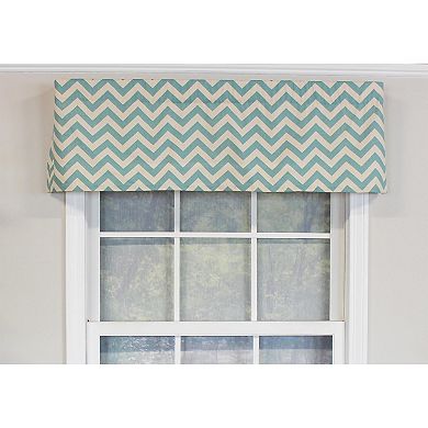 Zig-Zag Tailored 100% Cotton with Fully Lined 3" Rod Pocket Valnance for Windows