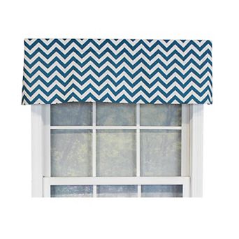 Zig-Zag Tailored 100% Cotton with Fully Lined 3" Rod Pocket Valnance for Windows