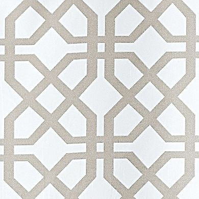 iDesign Trellis Fabric Shower Curtain