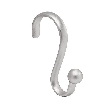 iDesign Axis 12-Pack Shower Curtain S-Hooks with Ball Detail