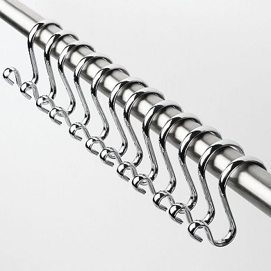 iDesign Axis 12-Pack Shower Curtain S-Hooks with Loop