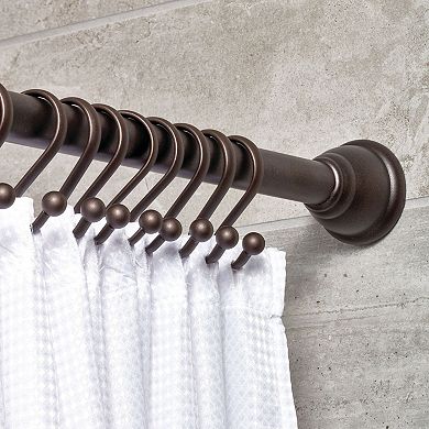 iDesign 12-Piece S-Shaped Steel Shower Curtain Hook Set