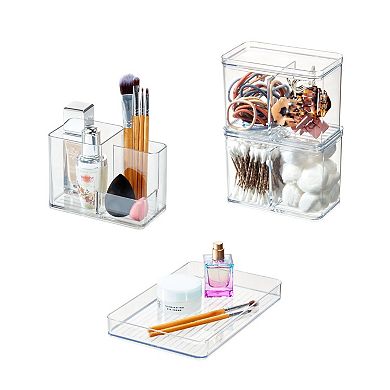 iDesign 3-Piece Makeup Organizer Set