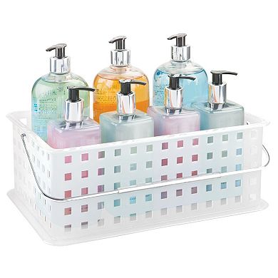iDesign Spa Stackable Storage Organizer Basket with Handle