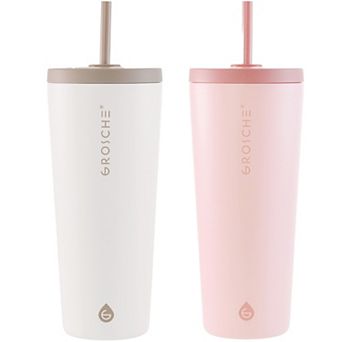 GROSCHE GROSCHE JASPER 23-oz. Insulated Tumbler with Straw 2 pk
