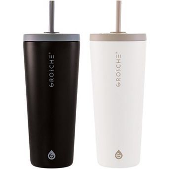 GROSCHE GROSCHE JASPER 23-oz. Insulated Tumbler with Straw 2 pk