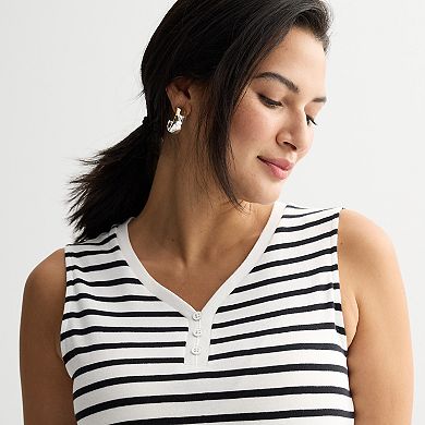 Women's Croft & Barrow® V-Neck Tank Top