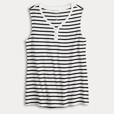 Women's Croft & Barrow® V-Neck Tank Top