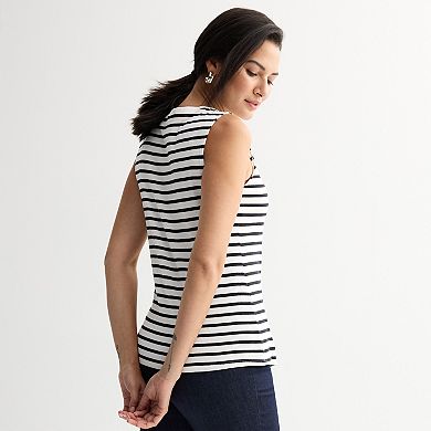 Women's Croft & Barrow® V-Neck Tank Top