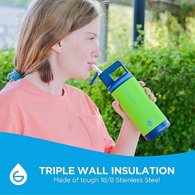 GROSCHE ALPINE Flip 'N Sip Kids 16-oz. Insulated Water Bottle With Straw 2-pk.