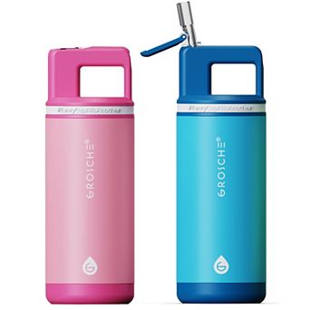 GROSCHE ALPINE Flip 'N Sip Kids 16-oz. Insulated Water Bottle With Straw 2 pk
