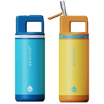 GROSCHE ALPINE Flip 'N Sip Kids 16-oz. Insulated Water Bottle With Straw 2 pk