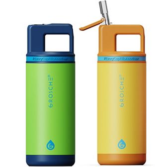 GROSCHE ALPINE Flip 'N Sip Kids 16-oz. Insulated Water Bottle With Straw 2 pk