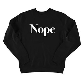 Plus Size Suburban Riot Nope Black Graphic Sweatshirt