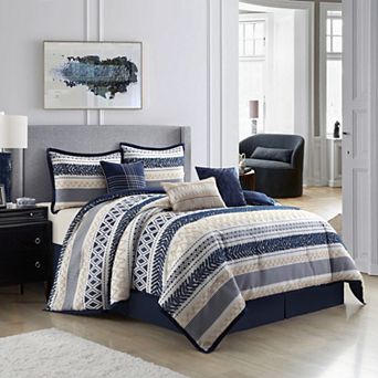 Nanshing Kitana Stripe Jacquard Comforter Set