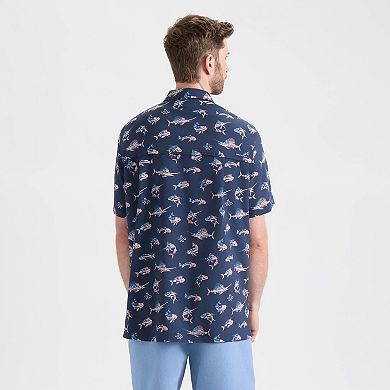 Men's Salt Life Printed Woven Performance Button-Down Shirt