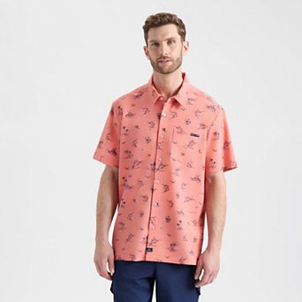 Men's Salt Life Printed Woven Performance Button-Down Shirt