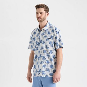 Men's Salt Life Printed Woven Performance Button-Down Shirt