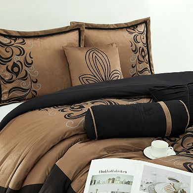 Nanshing Helda Short Plush Print Comforter Set