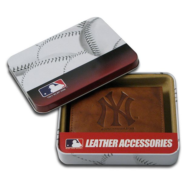  MLB New York Yankees Tan Leather Top Zip Travel Bag : Sports  Fan Luggage : Sports & Outdoors