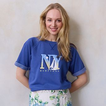 Women's LC Lauren Conrad Short Sleeve Sweatshirt