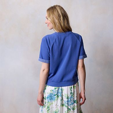 Women's LC Lauren Conrad Short Sleeve Sweatshirt